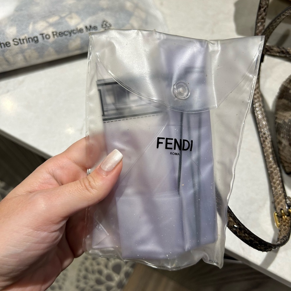 Fendi Mini Python Iconic Peekaboo Bag - image 7